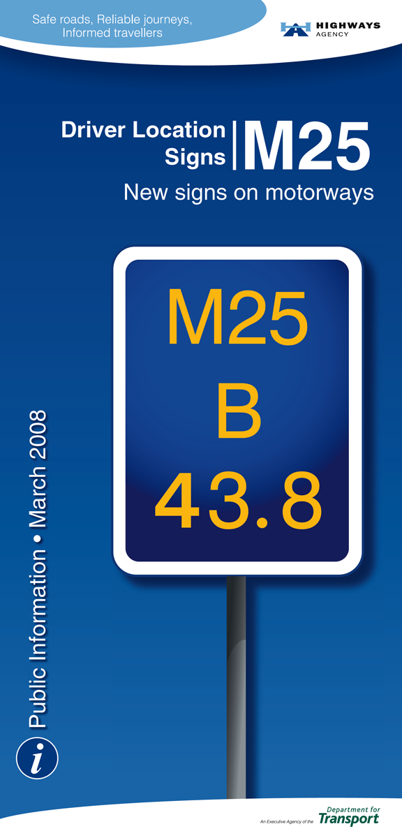 M25 driver location signs