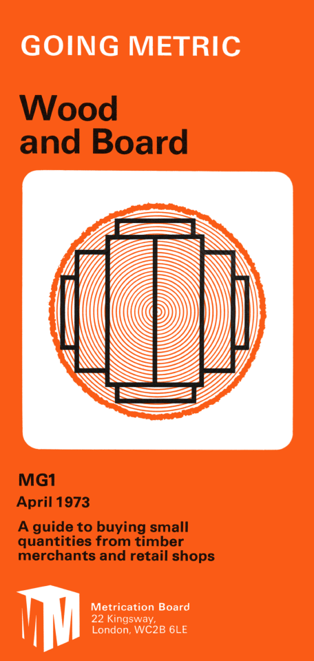 wood and board metrication leaflet - 1973