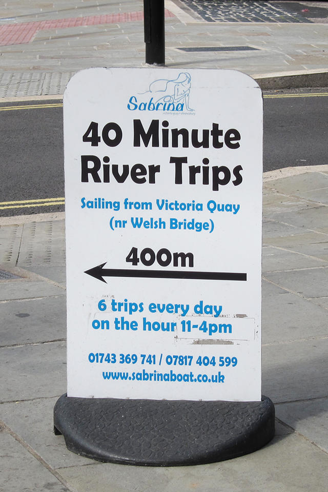 pedestrian sign - metres