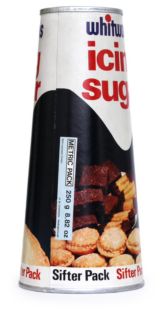 metric pack of icing sugar - 1976