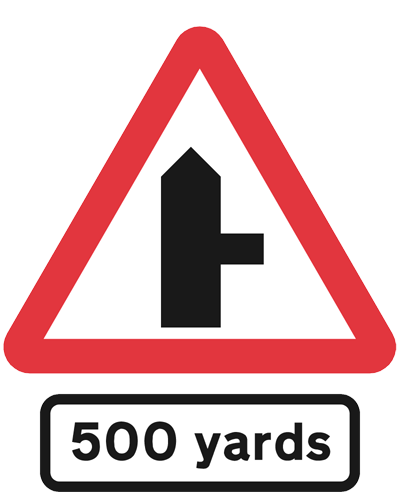 Junction 500 yards